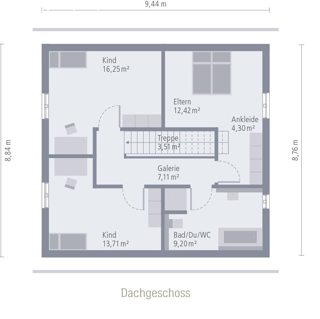 Grundriss Dachgeschoss